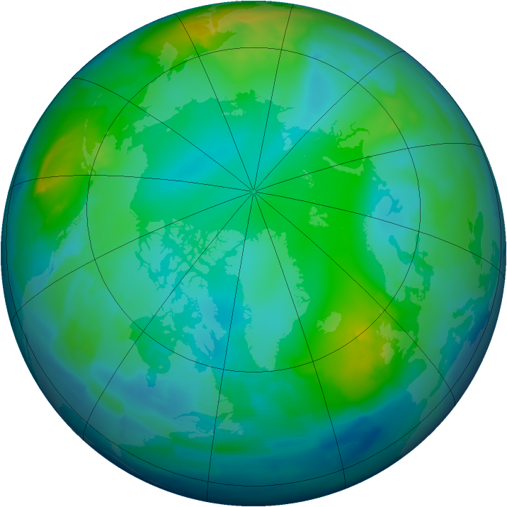 Arctic ozone map for 22 November 2012